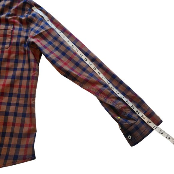 Descendant of Thieves Button Down Plaid Shirt Long Sleeve, flip cuffs, sz 2XL - Picture 8 of 13